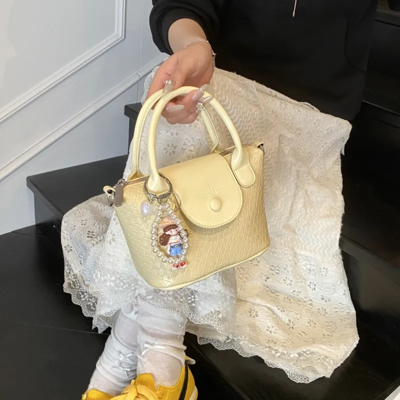 Yalu PU Handbag Regular Women's Light Blue/Yellow/Black/Silver/Ecru-11