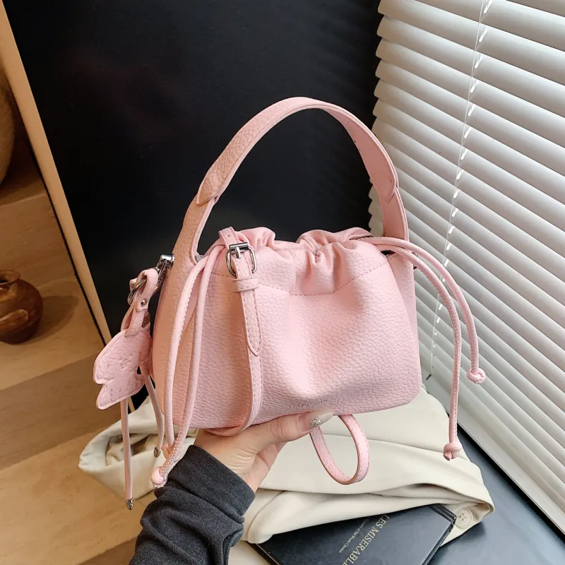 Yalu PU Handbag Regular Women's Black/Yellow/Pink/Light Blue/Ecru-20