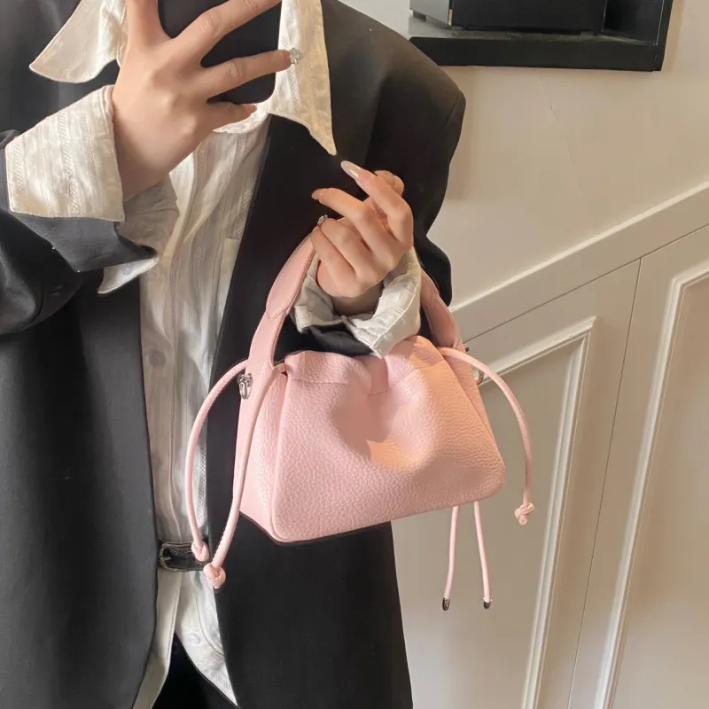 Yalu PU Handbag Regular Women's Black/Yellow/Pink/Light Blue/Ecru-17