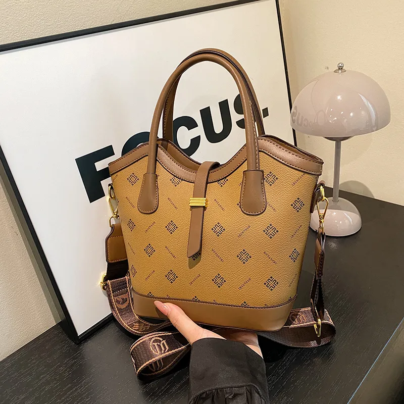 Yalu PU Handbag Regular Women's White/Yellow/Brown-10