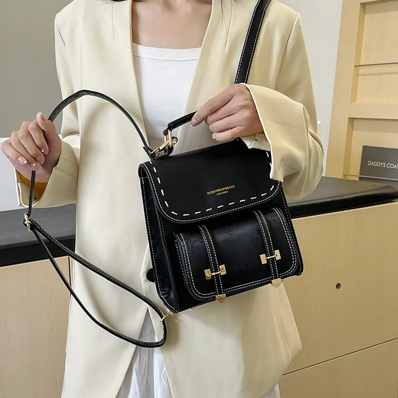 Yalu PU One Shoulder Crossbody Backpack Women's Multicolor-25