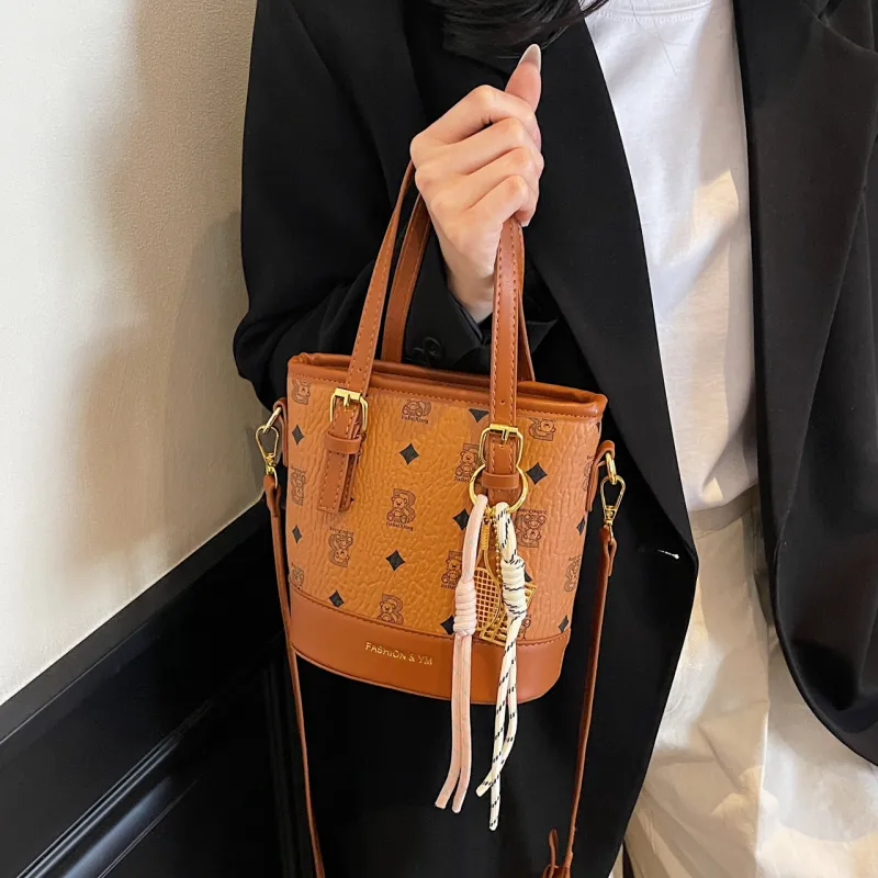 Yalu PU Shoulder Bag, Crossbody Bag, Handbag Women's Black/Ecru/Pink/Brown/Coffee-26
