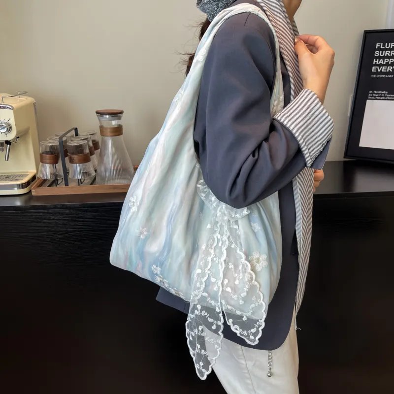 Yalu Chiffon Tote Bag, Shoulder Bag Women's Multicolor-18
