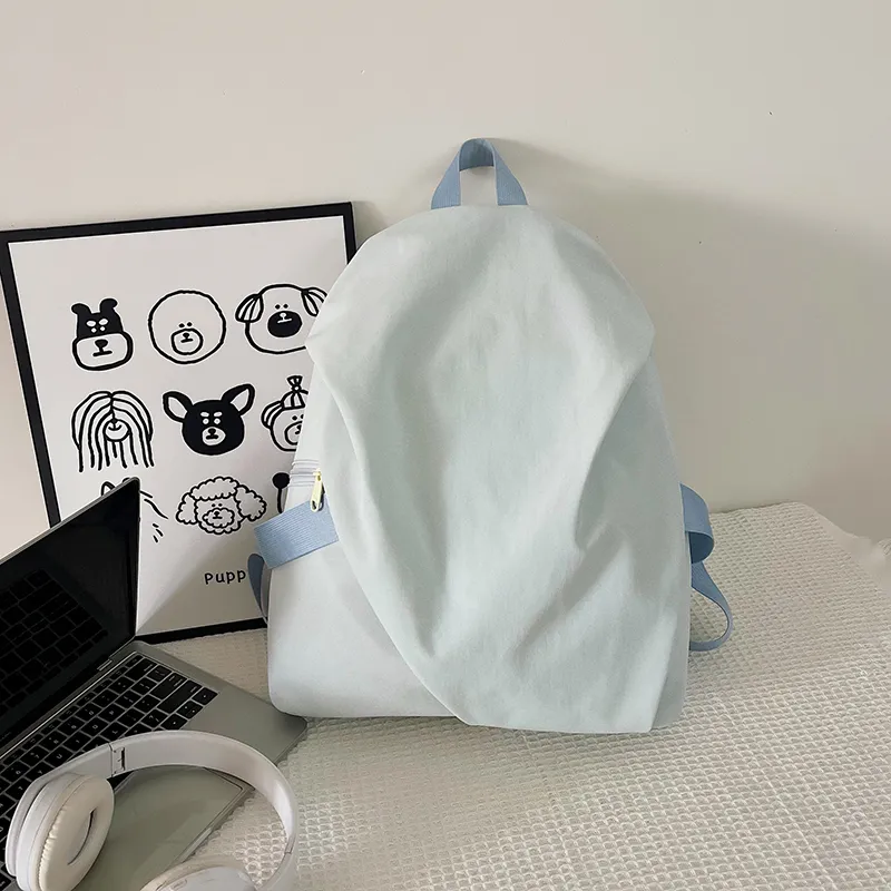 Yalu Nylon Fabric Backpack Unisex Multicolor-8