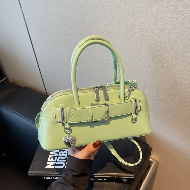 Yalu PU Shoulder Bag, Crossbody Bag, Handbag Women's Black/Ecru/Silver/Pink/Green/Blue-30