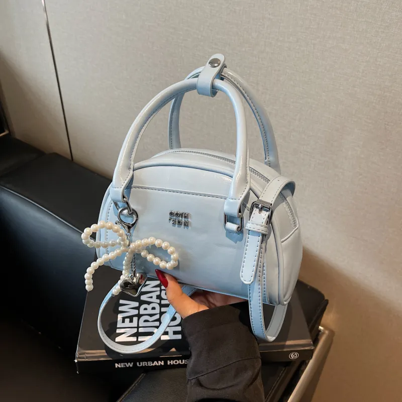 Yalu PU One Shoulder Handbag Women's Black/White/Pink/Blue-27