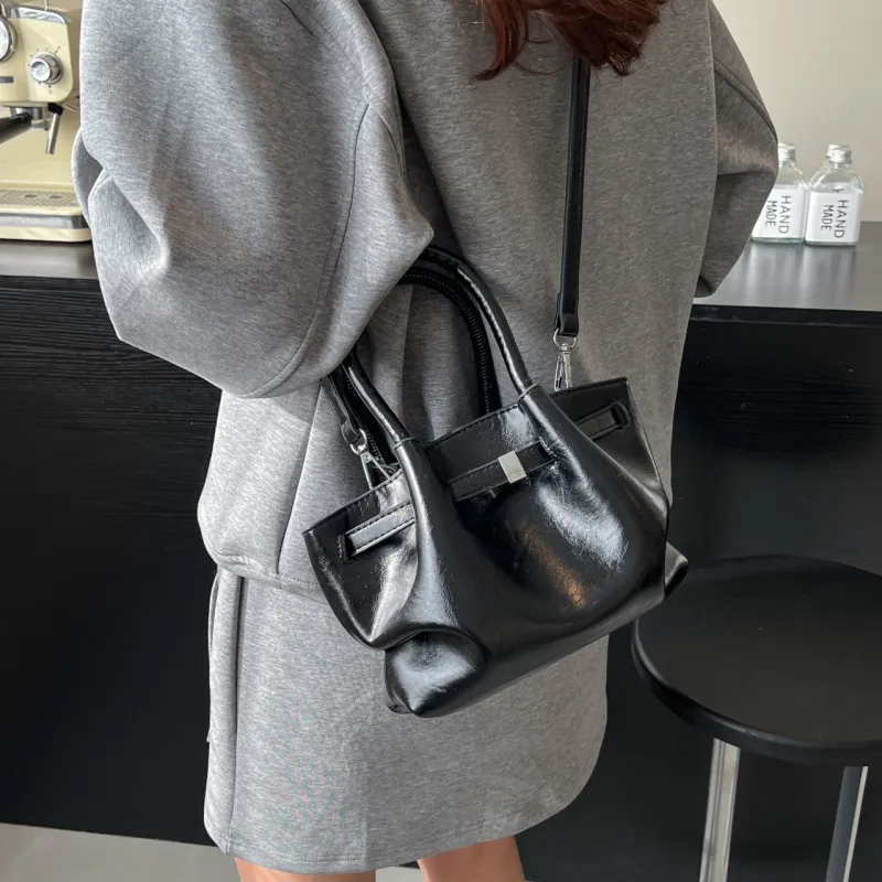 Yalu PU Shoulder Bag, Crossbody Bag, Handbag Women's Pink/White/Black-16