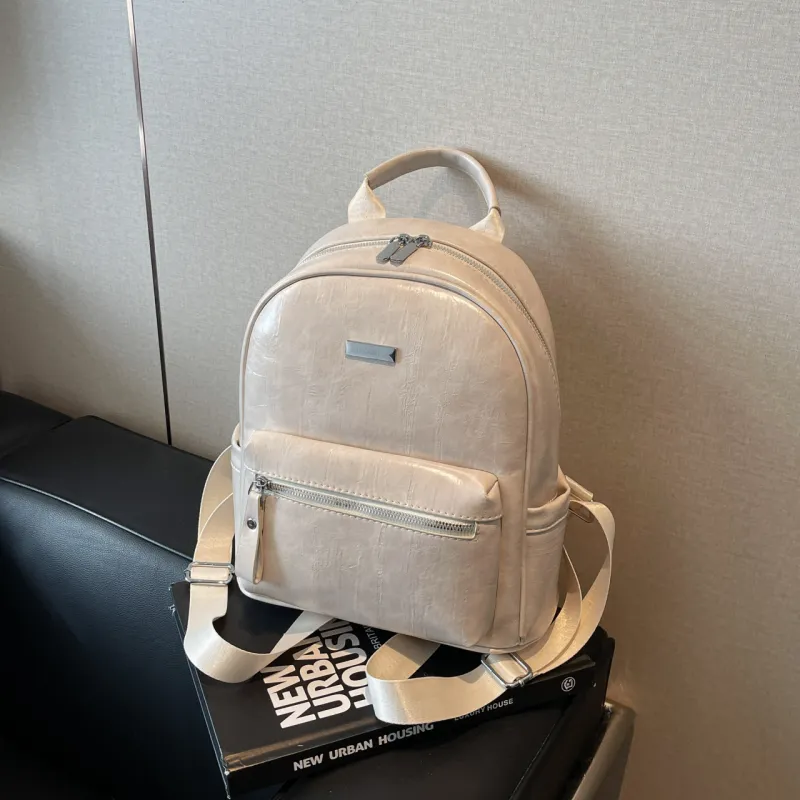 Yalu PU Backpack Women's Black/Brown/Pink/Gray/Ecru-21