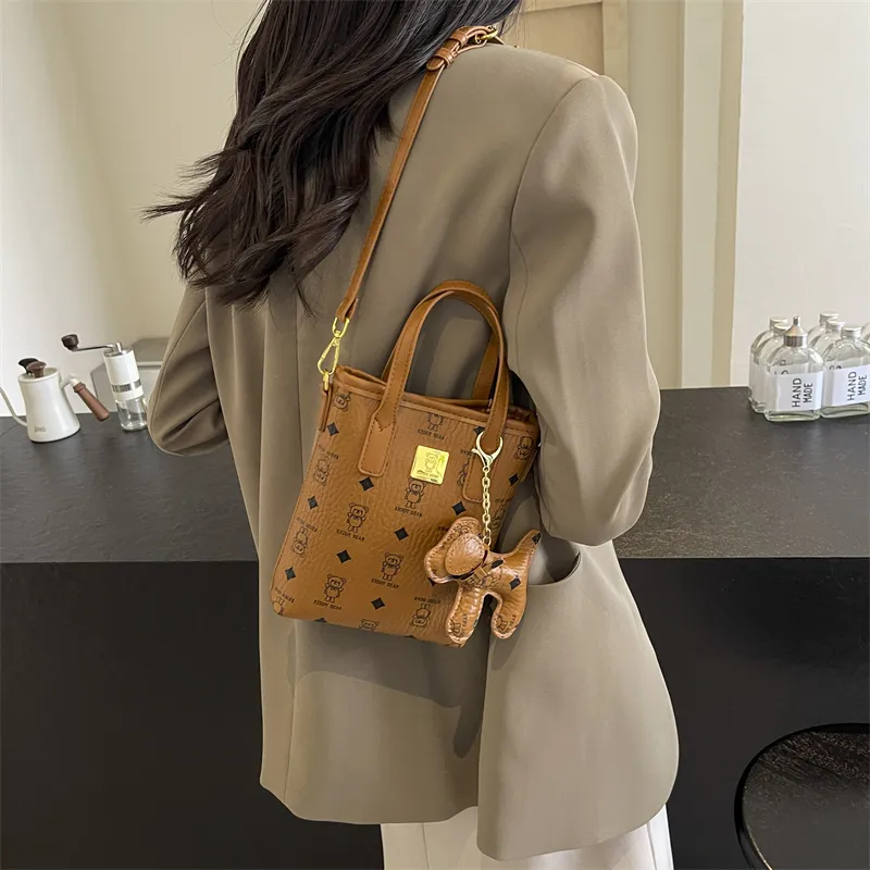 Yalu PU One Shoulder Handbag Women's Ecru/Pink/Brown/Coffee-20