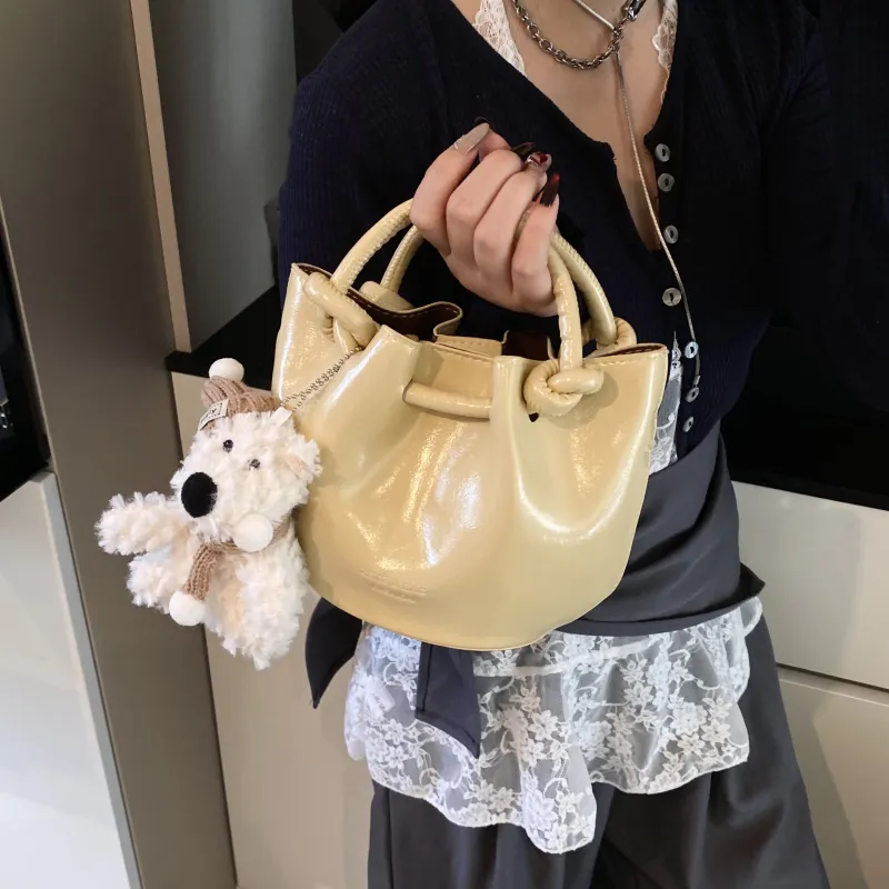 Yalu PU Bucket Bag, Handheld Shoulder Bag, Crossbody Bag, Handbag Regular Women's Multicolor-17