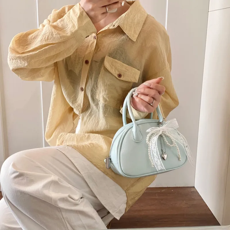 Yalu PU Shoulder Bag, Crossbody Bag, Handbag Regular Women's White/Yellow/Pink/Blue/Black-23
