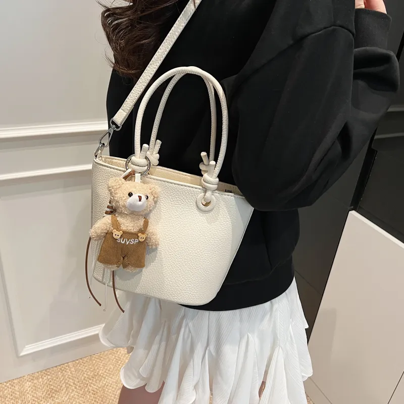 Yalu PU Handbag, Shoulder Bag, Crossbody Bag Regular Women's Black/White/Apricot/Pink-8