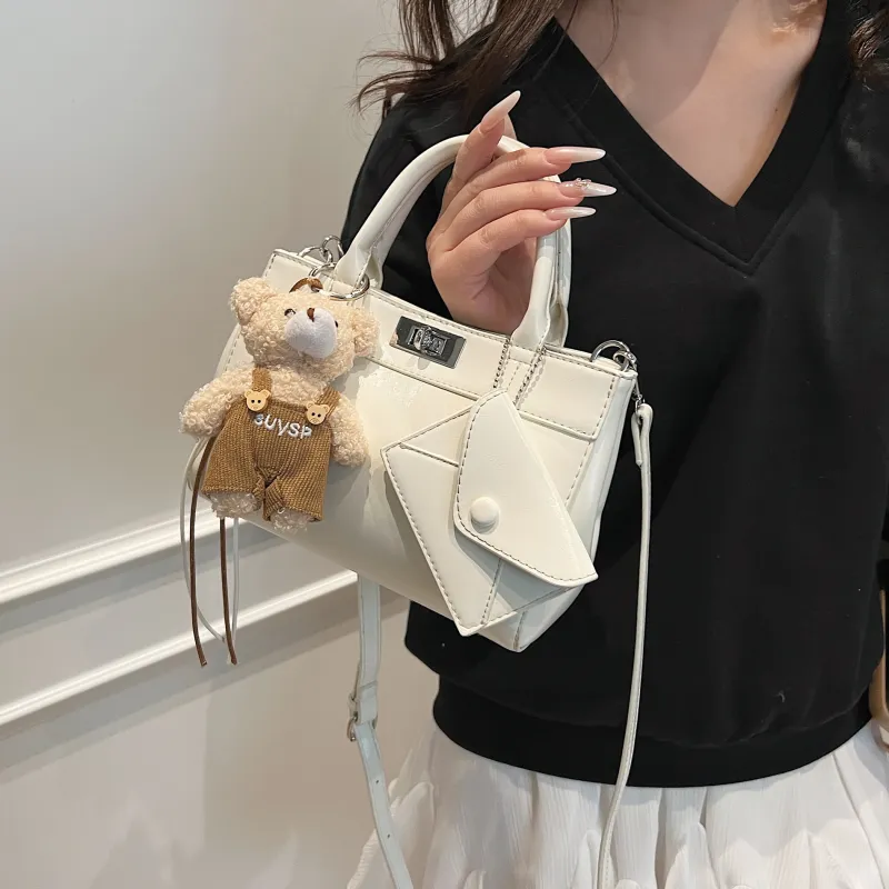 Yalu PU Handbag, Shoulder Bag, Crossbody Bag Regular Women's Black/Pink/Silver/White-16