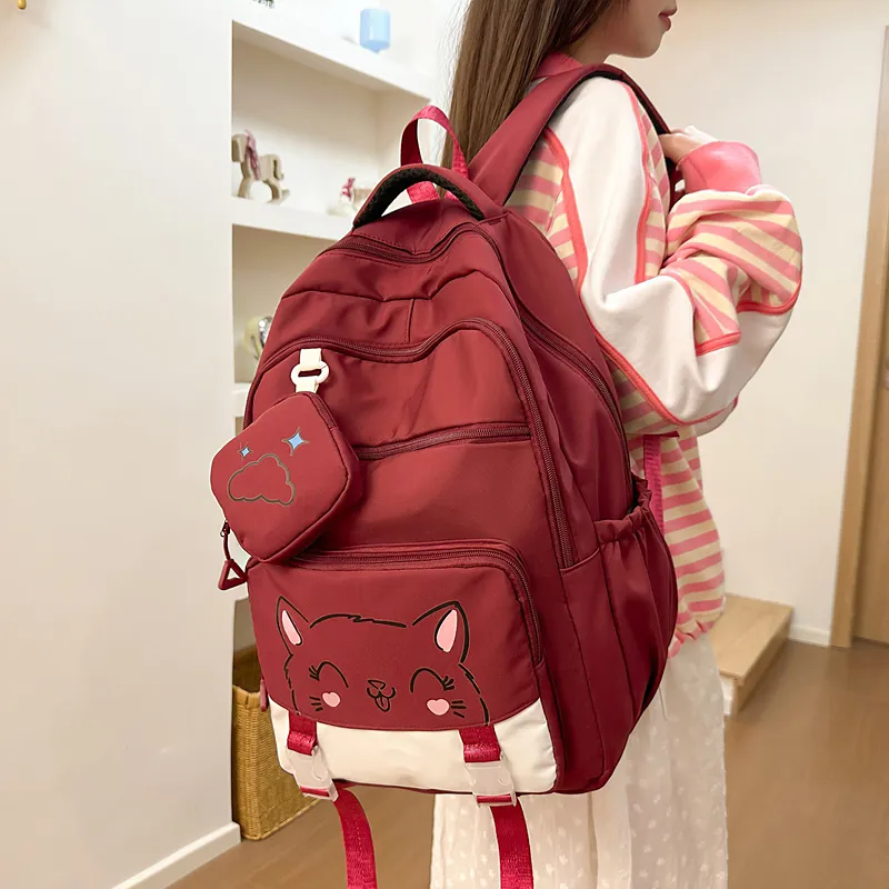Yalu Nylon Backpack Unisex Multicolor-34