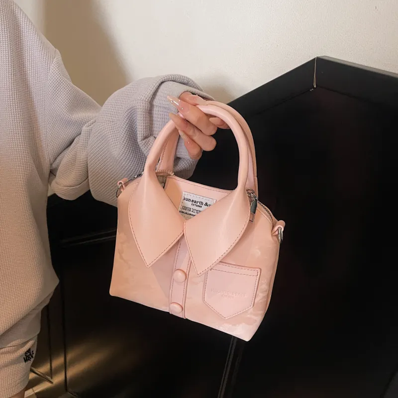 Yalu PU Handbag, Shoulder Bag, Crossbody Bag Regular Women's Black/Ecru/Pink/Silver/White Khaki-17
