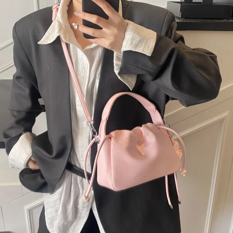 Yalu PU Handbag Regular Women's Black/Yellow/Pink/Light Blue/Ecru-19