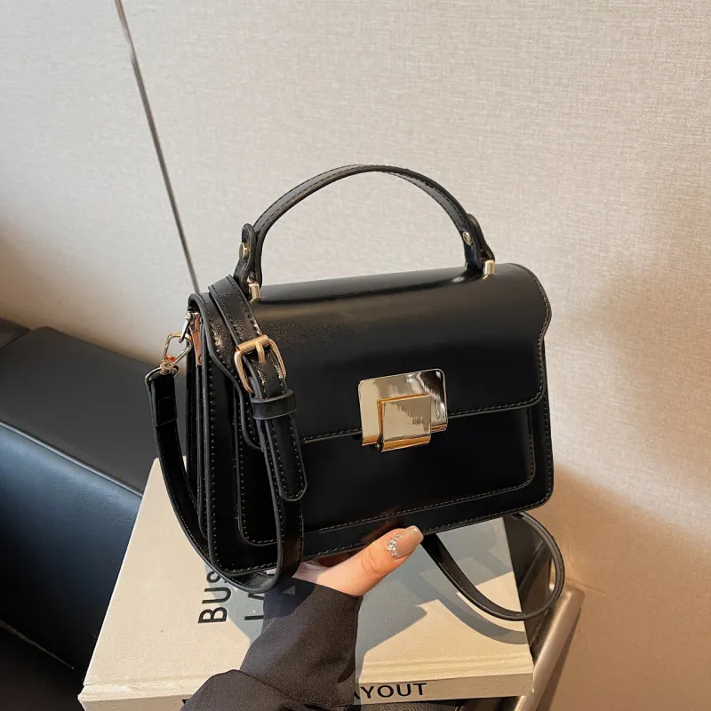 Yalu PU Handbag Women's Black/Ecru/Brown/Blue-3