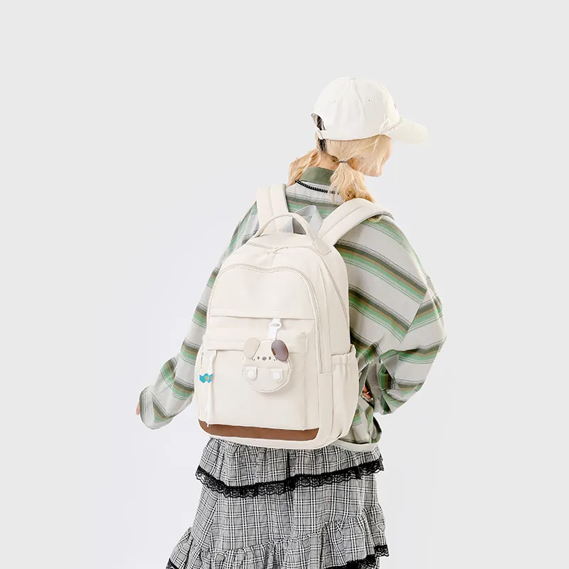 Yalu Polyester Backpack Unisex Multicolor-3