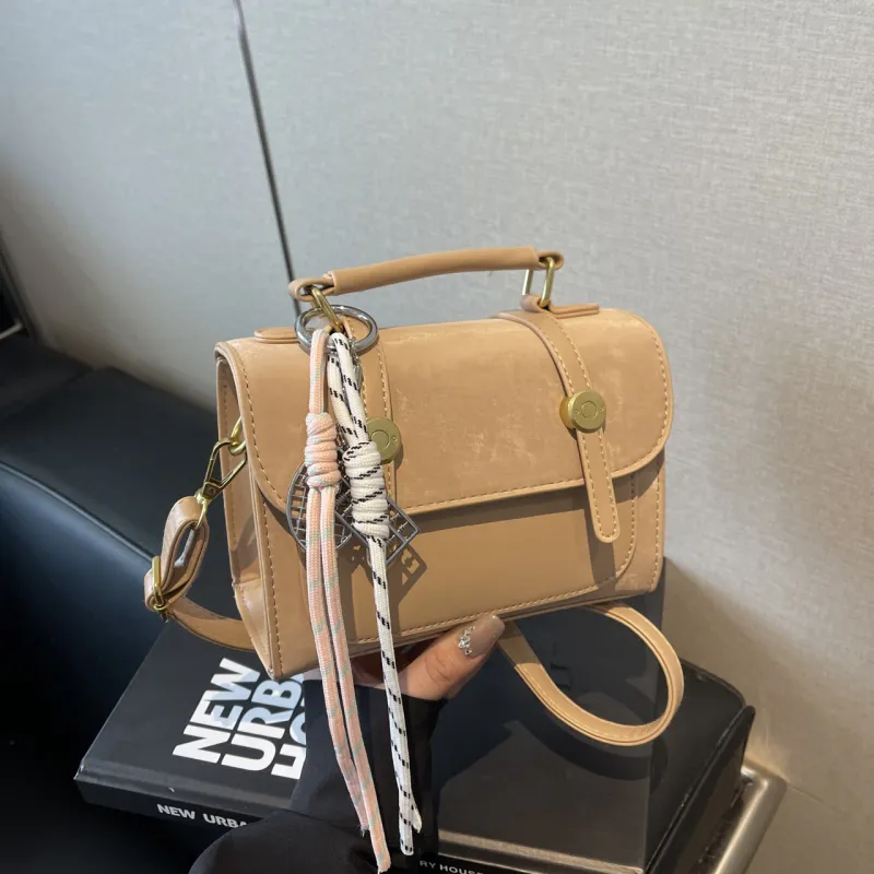 Yalu PU Shoulder Bag, Crossbody Bag, Handbag Women's Ecru/Pink/Khaki-23