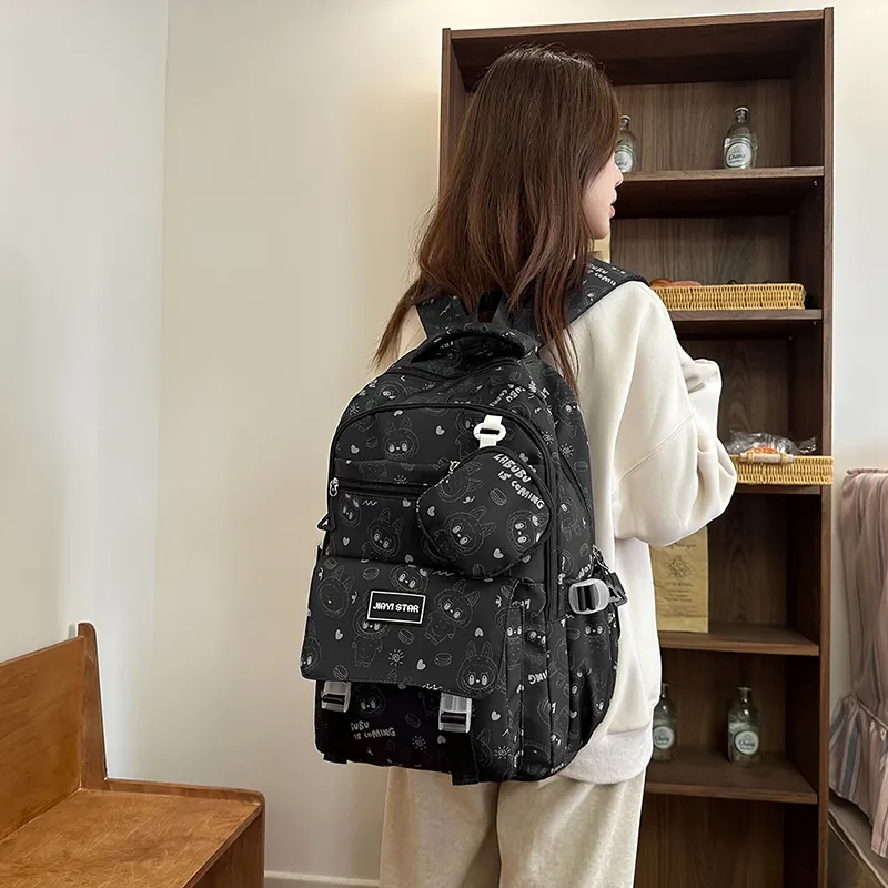 Yalu Nylon Backpack Unisex Multicolor-1