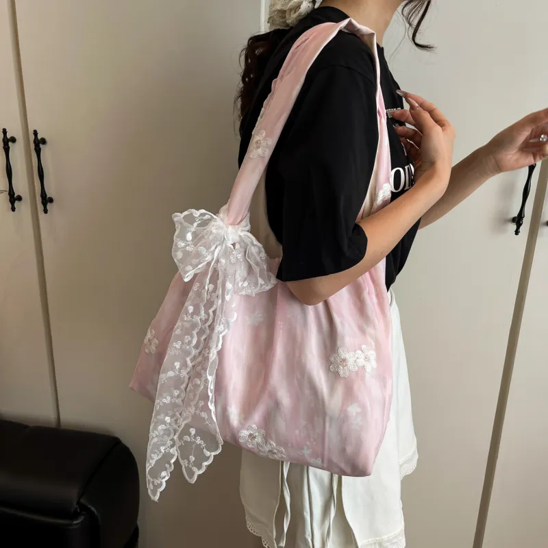 Yalu Chiffon Tote Bag, Shoulder Bag Women's Multicolor-9