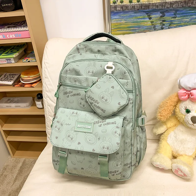 Yalu Nylon Backpack Unisex Multicolor-16