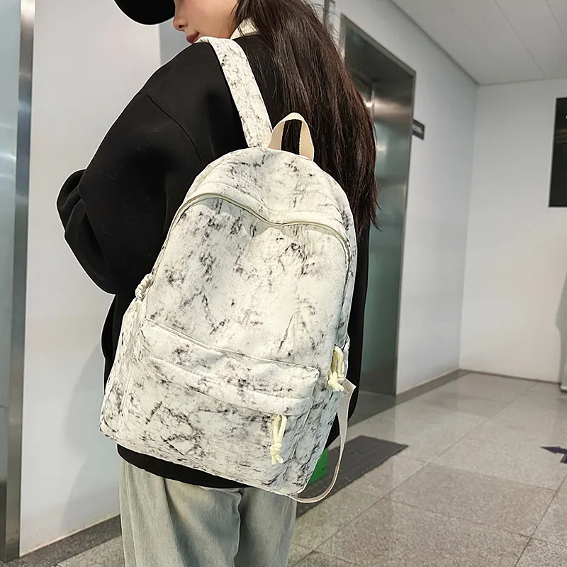 Yalu Nylon Backpack Unisex Multicolor-12