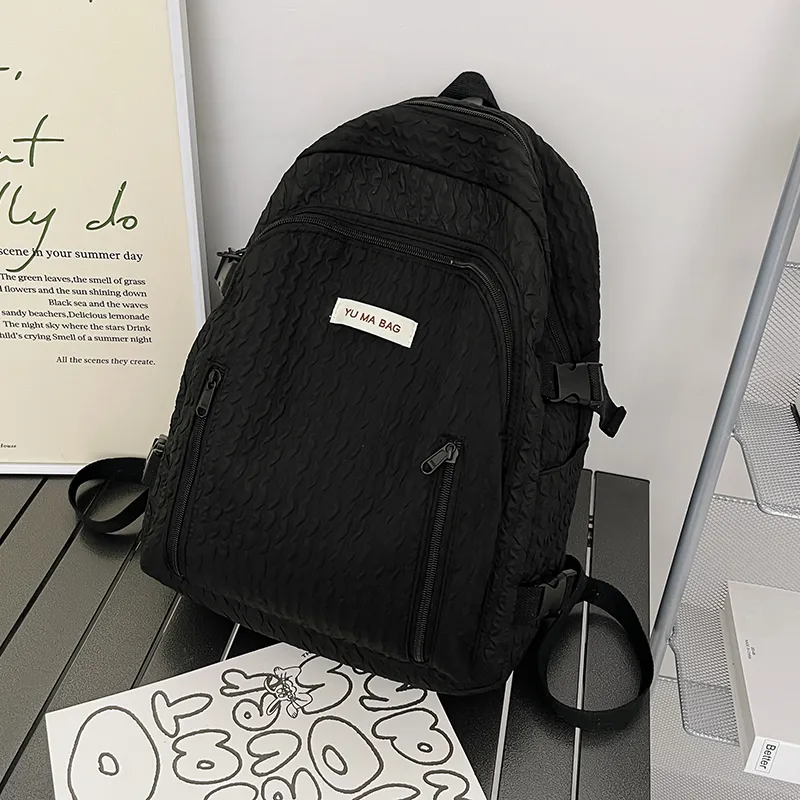 Yalu Nylon Backpack Women's White/Black/Pink/Yellow/Green/Blue-15