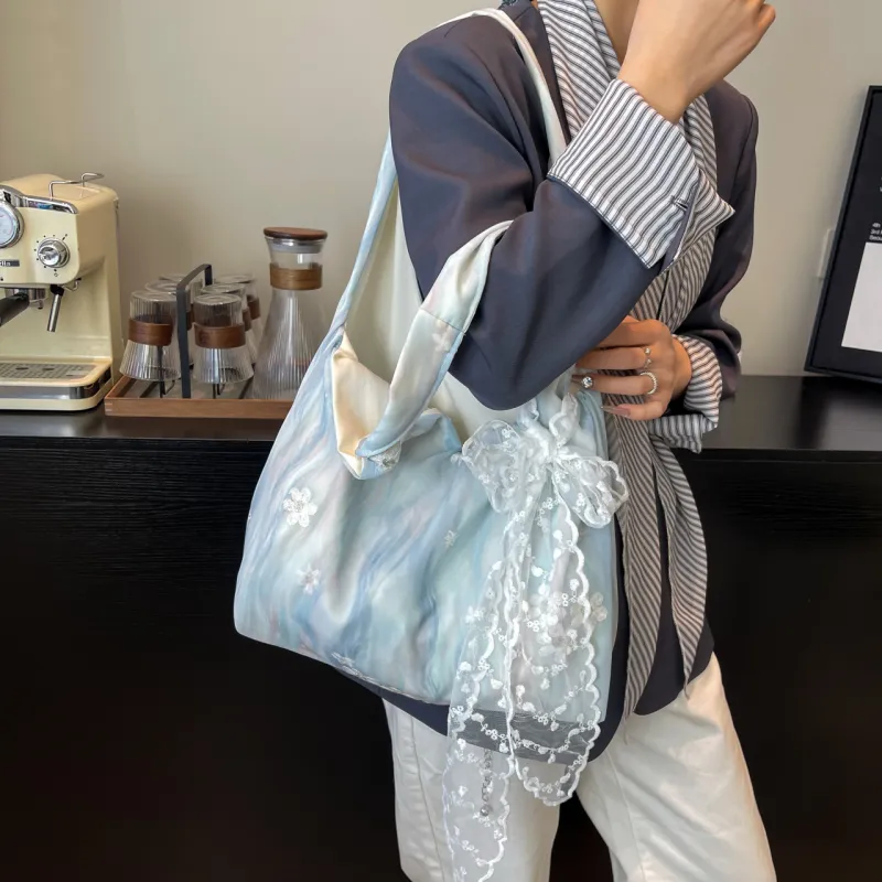 Yalu Chiffon Tote Bag, Shoulder Bag Women's Multicolor-19