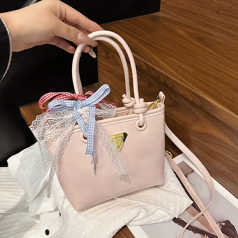 Yalu PU One Shoulder Handbag Women's Black/Blue/Ecru/Pink-23
