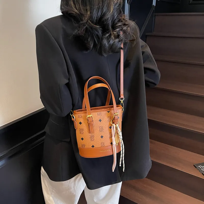 Yalu PU Shoulder Bag, Crossbody Bag, Handbag Women's Black/Ecru/Pink/Brown/Coffee-23