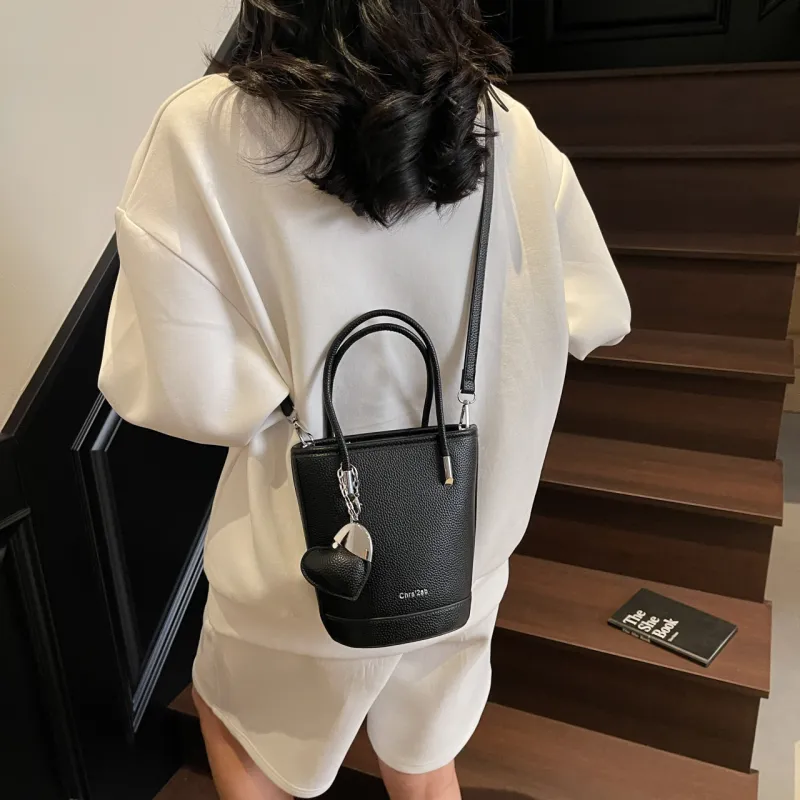 Yalu PU Bucket Bag, Shoulder Bag, Handbag Women's Multicolor-5