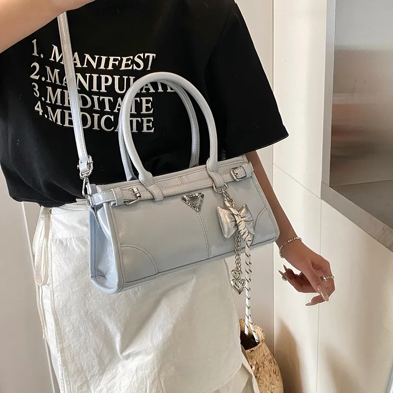 Yalu PU Crossbody Handbag Women's White/Silver/Pink/Blue/Black-26