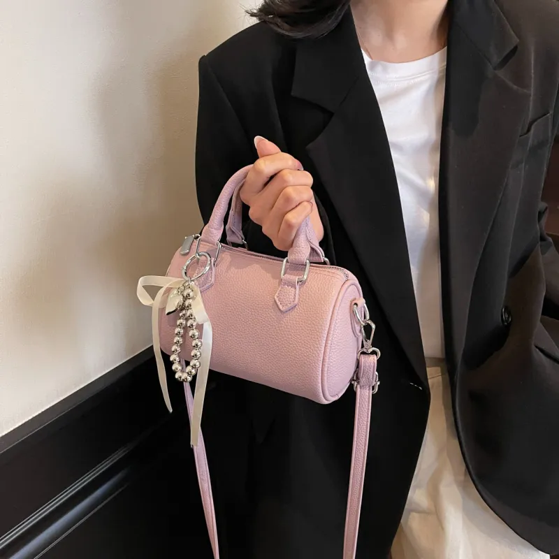 Yalu PU Cylinder Bag, One Shoulder Handbag Women's Multicolor-31