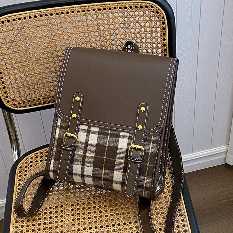 Yalu PU Backpack Women's Brown/Coffee-9