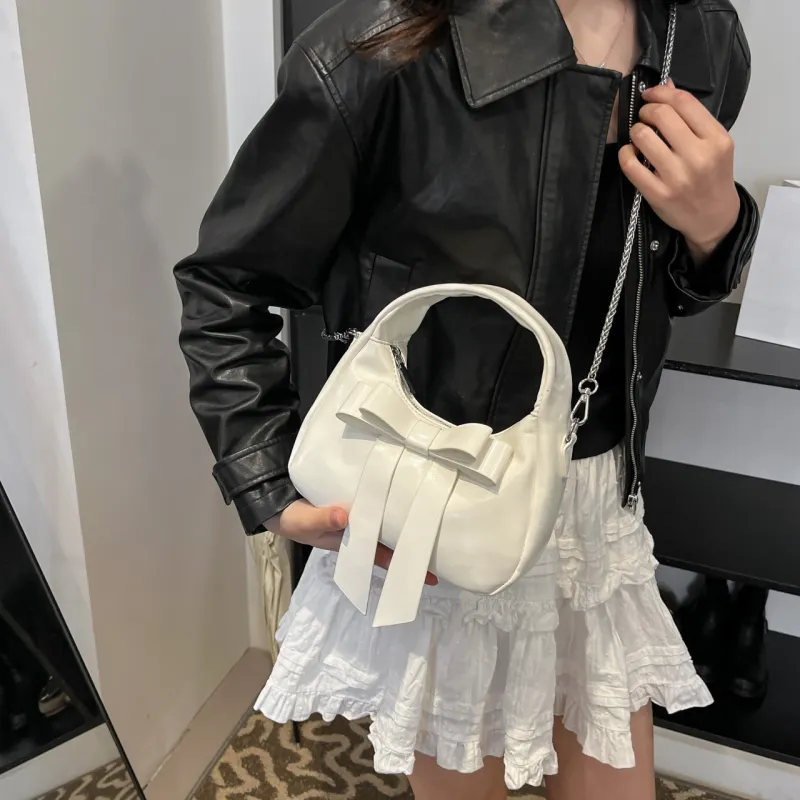 Yalu PU Shoulder Bag, Crossbody Bag, Handbag Regular Women's Silver/Black/Pink/White-25