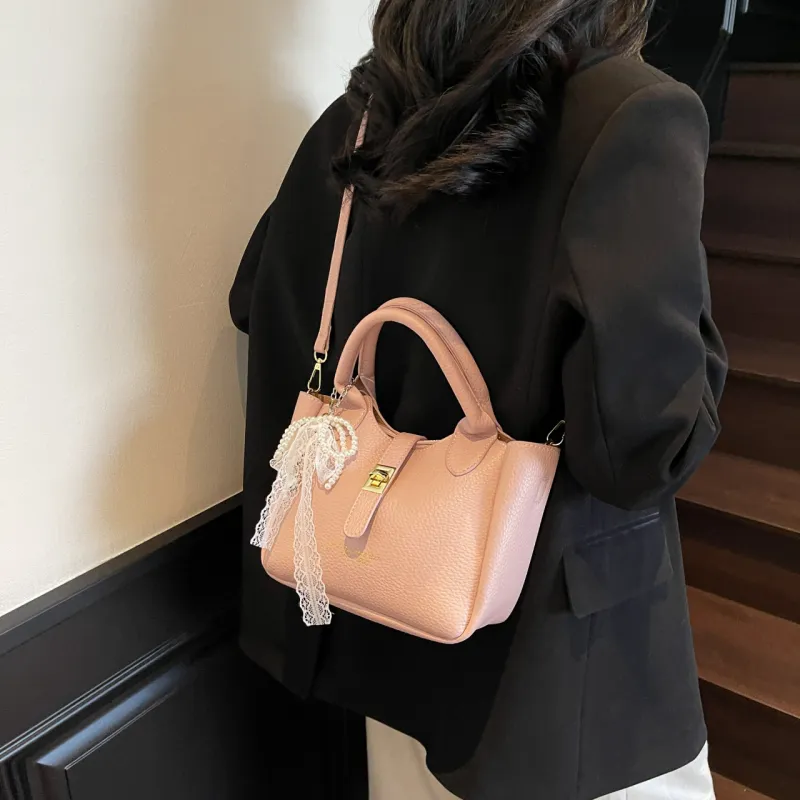 Yalu PU Shoulder Bag, Crossbody Bag, Handbag Women's Black/Ecru/Pink/Blue-18