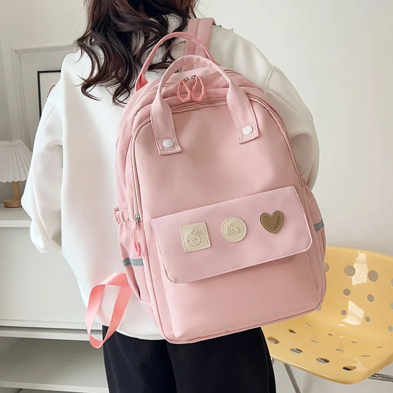 Yalu Nylon Backpack Unisex Multicolor-8