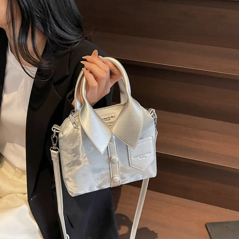 Yalu PU Handbag, Shoulder Bag, Crossbody Bag Regular Women's Black/Ecru/Pink/Silver/White Khaki-24