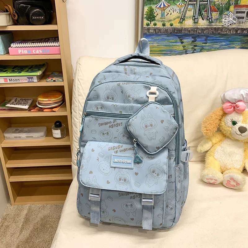 Yalu Nylon Backpack Unisex Multicolor-29