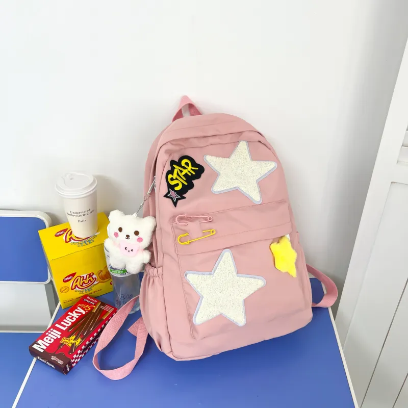 Yalu Nylon Backpack Women's Yellow/Green/Pink-16