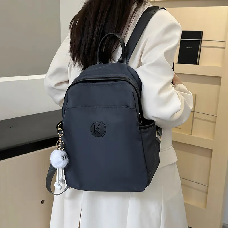 Yalu Nylon Backpack Unisex Ecru/Black Gray/Khaki-9