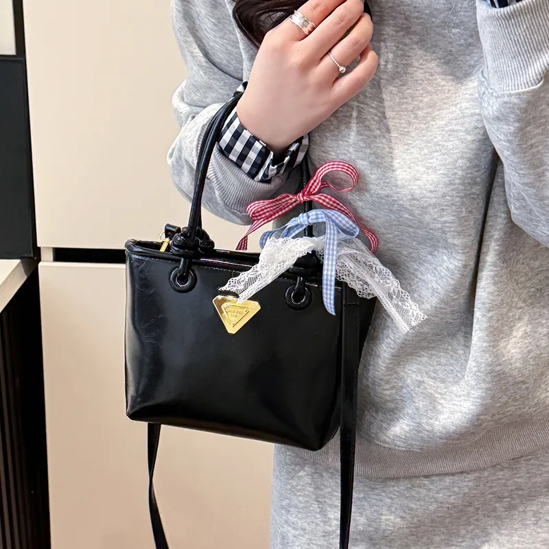 Yalu PU One Shoulder Handbag Women's Black/Blue/Ecru/Pink-5
