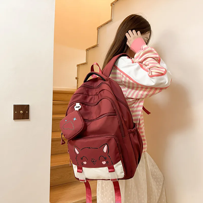 Yalu Nylon Backpack Unisex Multicolor-32