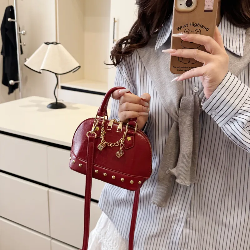 Yalu PU Shoulder Bag, Crossbody Bag, Handbag Women's Black/Red/Gold/Silver-13
