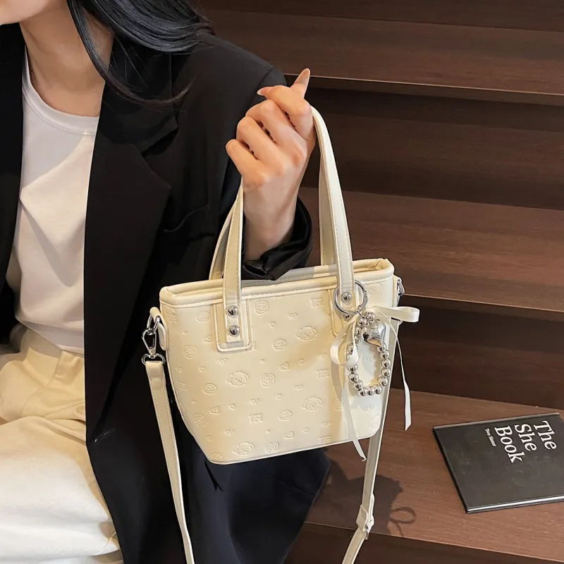 Yalu PU One Shoulder Handbag Women's Black/Pink/Blue/White-24