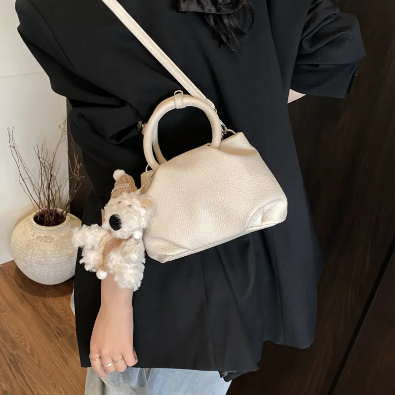 Yalu PU Portable One Shoulder Crossbody Bag Regular Women's Black/Blue/Yellow/White-24
