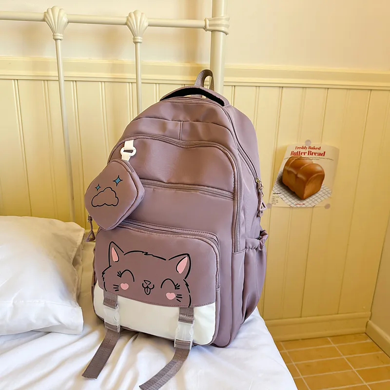Yalu Nylon Backpack Unisex Multicolor-9