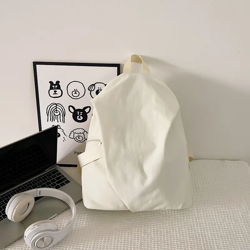 Yalu Nylon Fabric Backpack Unisex Multicolor-1