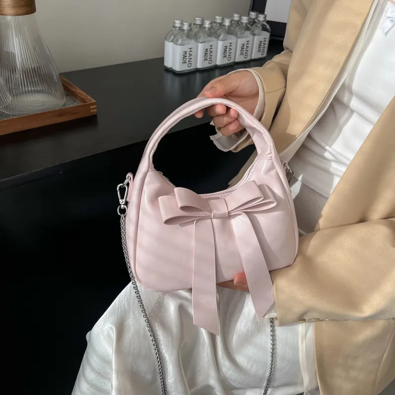 Yalu PU Shoulder Bag, Crossbody Bag, Handbag Regular Women's Silver/Black/Pink/White-20